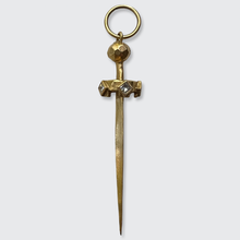 Load image into Gallery viewer, Vintage Gold Sword Pendant, Cathy Waterman