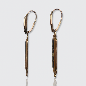 Georgian Enameled Day to Night Earrings