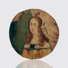 Load image into Gallery viewer, 17th Century Miniature Portrait with Mica Overlays in Screw-On Thaler