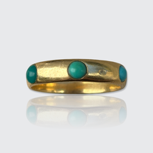 Load image into Gallery viewer, Antique French Turquoise Eternity Ring