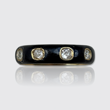 Load image into Gallery viewer, Victorian Diamond &amp; Enamel Eternity Ring