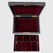 Load image into Gallery viewer, Brown Jewellery Box with Red Velvet Interior