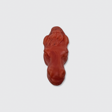 Load image into Gallery viewer, Carved Coral Horse Head Pendant