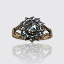 Load image into Gallery viewer, Georgian Rose-Cut Diamond Flower Ring