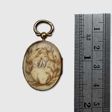 Load image into Gallery viewer, Victorian Hairwork Mourning Pendant