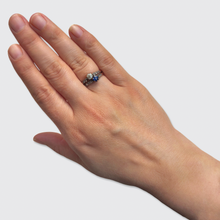 Load image into Gallery viewer, Belle Epoque Sapphire &amp; Diamond Toi et Moi Ring