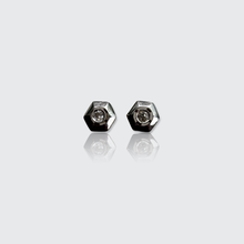 Load image into Gallery viewer, Art Deco Diamond Target Earrings