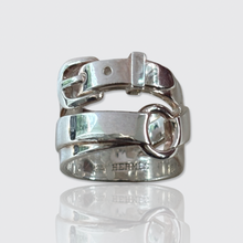 Load image into Gallery viewer, Vintage Silver Débridée Ring, Hermès