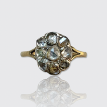 Load image into Gallery viewer, Victorian Rose-Cut Diamond Flower Ring