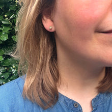 Load image into Gallery viewer, Victorian Old Mine-Cut Diamond Solitaire Earrings