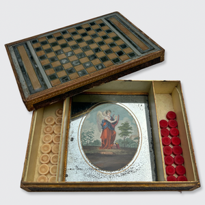 Georgian Mirrored Checkers Set