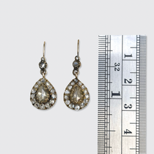 Load image into Gallery viewer, 19th Century Rose-Cut Diamond Drop Earrings