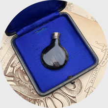 Load image into Gallery viewer, 19th Century Banded Agate &amp; Silver Perfume Bottle