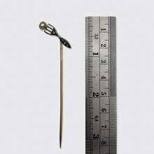 Load image into Gallery viewer, Antique Pearl &amp; Diamond Cooked Egg Stickpin
