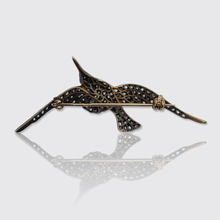 Load image into Gallery viewer, 19th Century Rose-Cut Diamond Bird Brooch