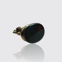 Load image into Gallery viewer, Victorian Lion &amp; Bloodstone Fob Pendant