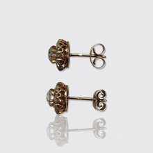 Load image into Gallery viewer, 19th Century Rose-Cut Diamond Cluster Earrings