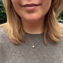 Load image into Gallery viewer, Belle Epoque Old Mine-Cut Diamond Lavalier Necklace