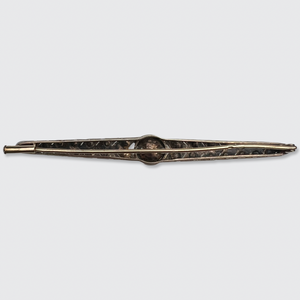 Oval Rose-Cut Diamond Brooch