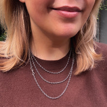 Load image into Gallery viewer, Antique Silver Fantasy-Link Sautoir Necklace