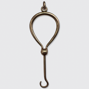 Victorian Gold Foldable Button Hook Pendant