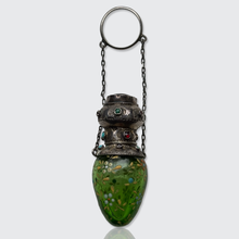 Load image into Gallery viewer, 19th Century Viennese Glass Perfume Bottle with Finger Ring