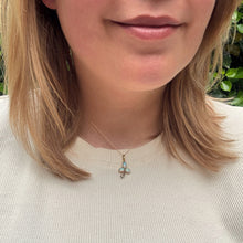 Load image into Gallery viewer, Antique Opal &amp; Diamond Clover Pendant