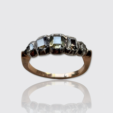 Load image into Gallery viewer, Five-Stone Table-cut Diamond Ring
