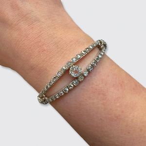 Reserved for J, Payment 1/6: Paste & Diamond Bracelet and ‘Bonheur' Bracelet