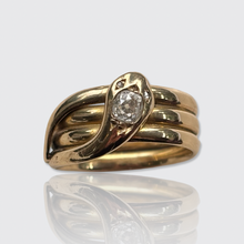 Load image into Gallery viewer, Victorian Old Mine-Cut Diamond Snake Ring by Frank Hyams