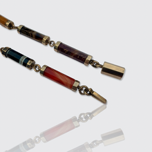 Load image into Gallery viewer, Victorian Agate Link Bracelet