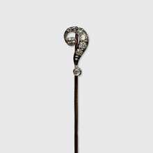 Load image into Gallery viewer, 1920s Diamond Question Mark Stickpin