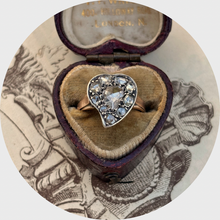 Load image into Gallery viewer, Antique Rose-Cut Diamond Witch's Heart Ring