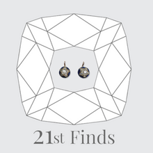 Load image into Gallery viewer, Reserved for ‘S’, payment 4/4: Diamond &amp; Blue Enamel Star Earrings