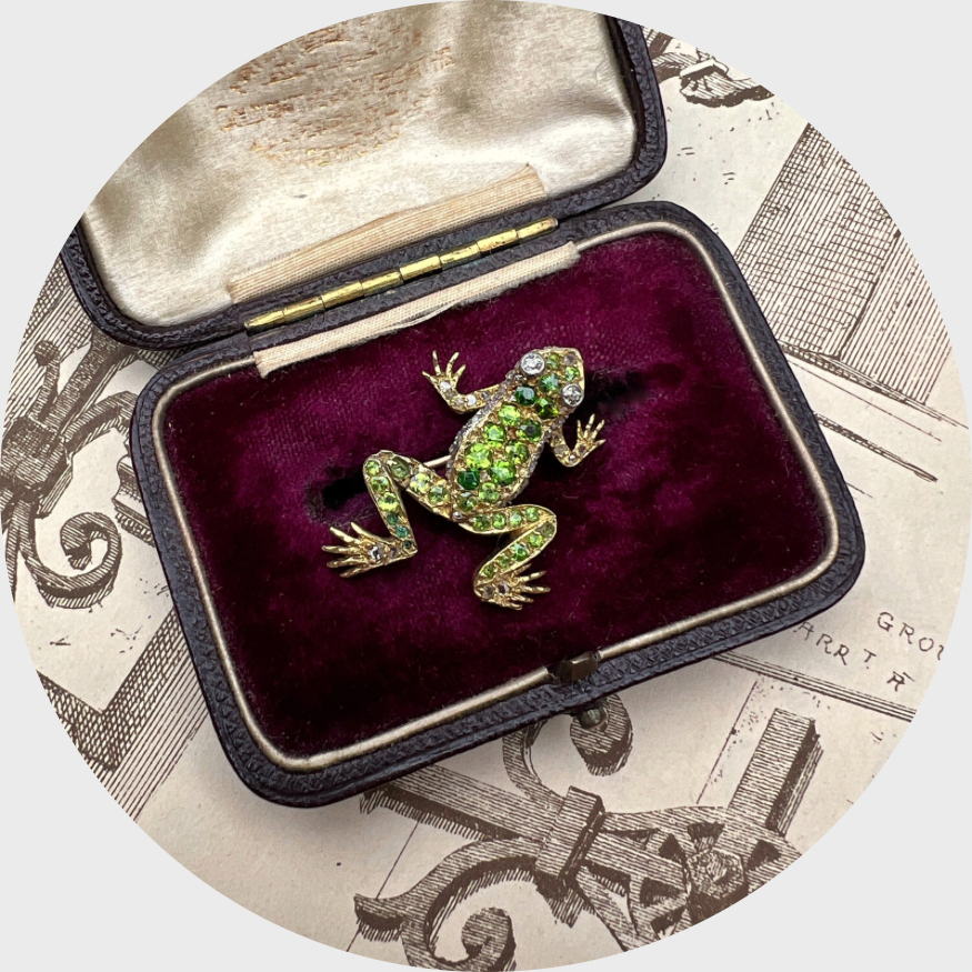 Victorian Frog Brooch