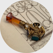 Load image into Gallery viewer, 19th Century Ormulu Wax Seal Wheel with Six Seals