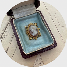 Load image into Gallery viewer, Victorian Miniature Cameo Brooch