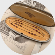 Load image into Gallery viewer, Vintage Ruby Station Necklace