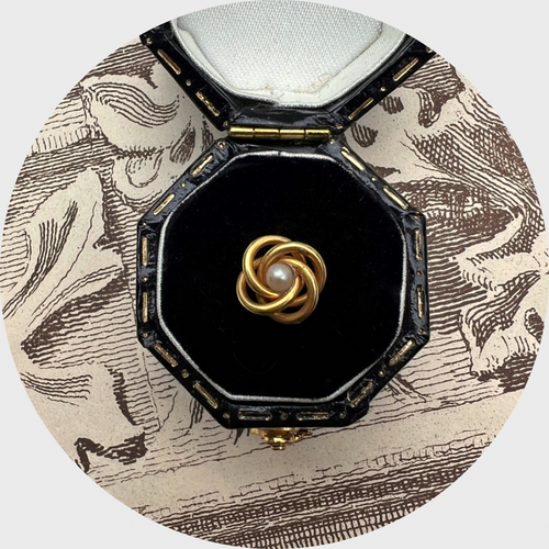 Round Knot Single Earring, Stickpin Conversion