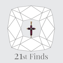 Load image into Gallery viewer, Reserved for 'S', payment 1/6: Victorian Garnet &amp; Diamond Cross Pendant