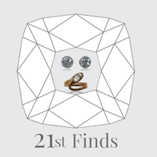 Load image into Gallery viewer, Reserved for ‘S’, payment 5/6: Antique-Cut Earstuds + Snake Ring