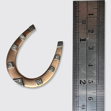 Load image into Gallery viewer, Rose Gold Diamond Horseshoe Pendant