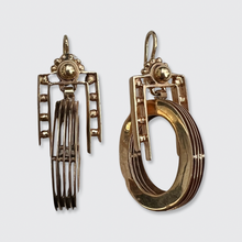 Load image into Gallery viewer, Victorian Oval Drop Earrings