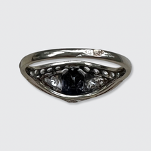 Load image into Gallery viewer, Art Deco Platinum Sapphire &amp; Diamond Ring