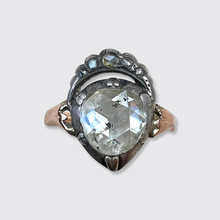 Load image into Gallery viewer, Rose-Cut Diamond Crowned Heart Ring
