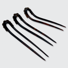 Load image into Gallery viewer, Three Victorian Garnet Hair Pins