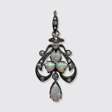 Load image into Gallery viewer, Belle Epoque Opal &amp; Diamond Lucky Clover Pendant
