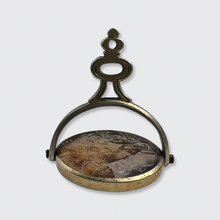 Load image into Gallery viewer, Georgian Moss Agate Intaglio Swivel Fob