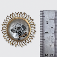 Load image into Gallery viewer, Round Essex Crystal Dalmatian Brooch