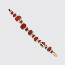Load image into Gallery viewer, Victorian Coral Cameo Bracelet